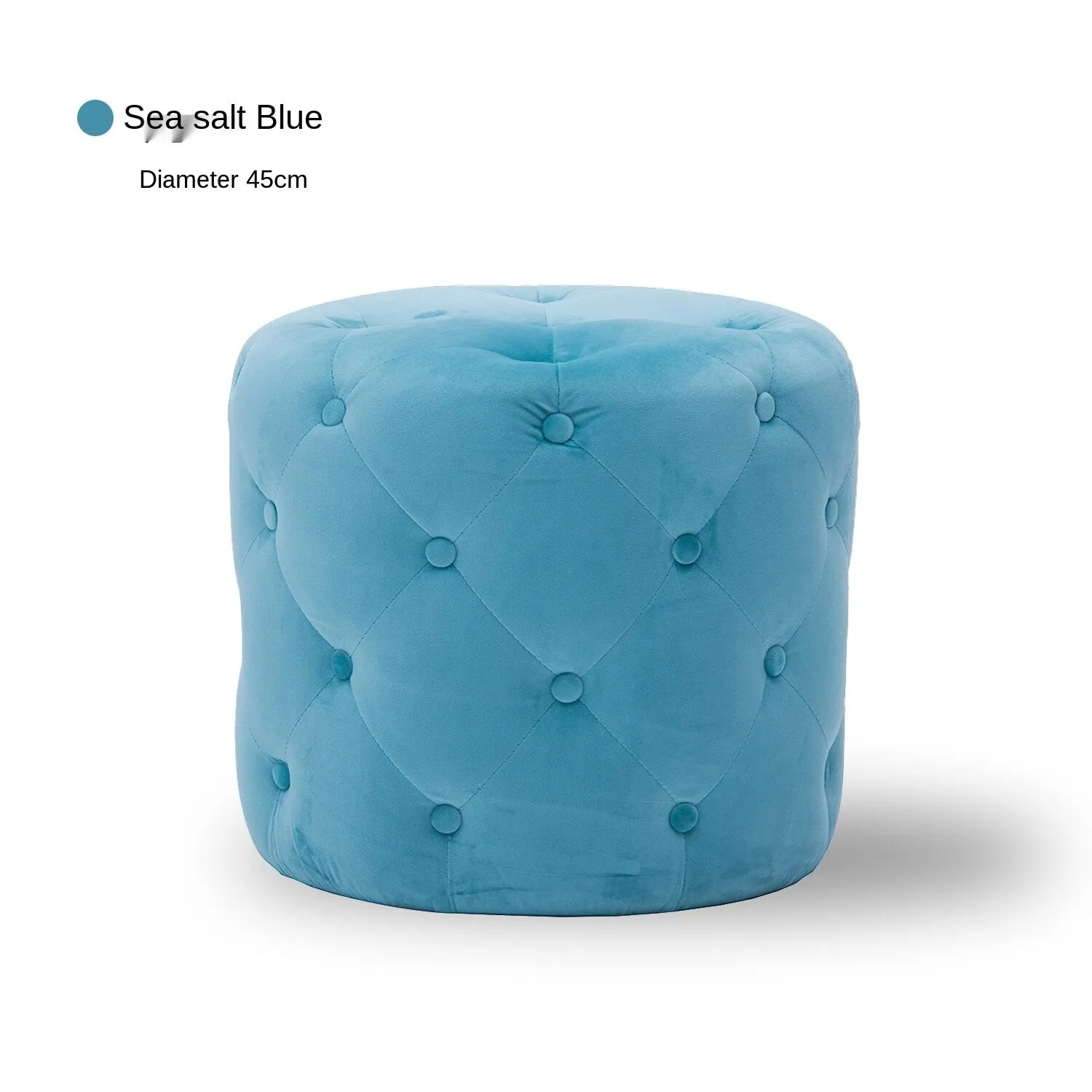 Handmade Velvet Tufted Round Storage Ottoman