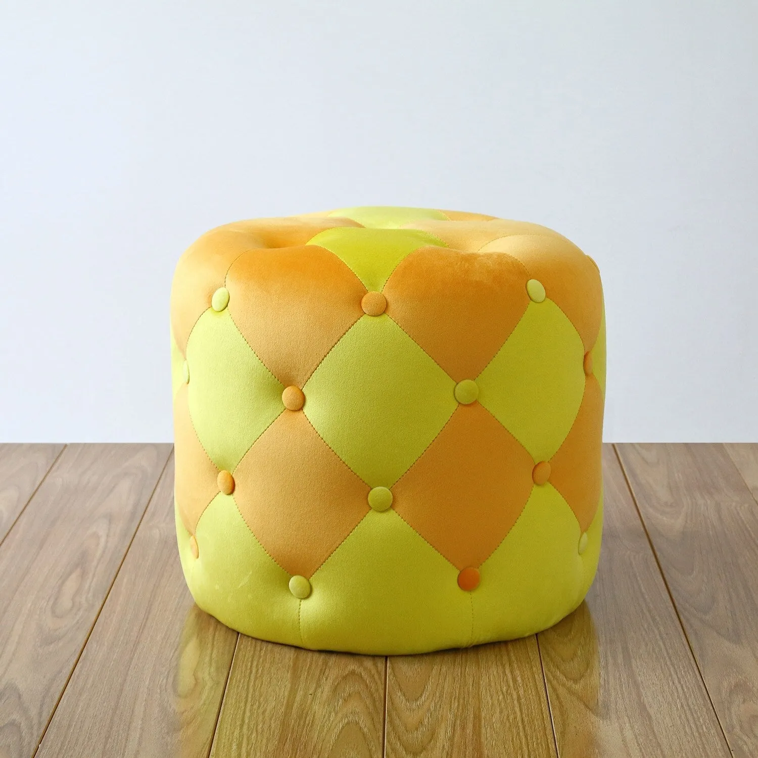 Handmade Velvet Tufted Round Storage Ottoman