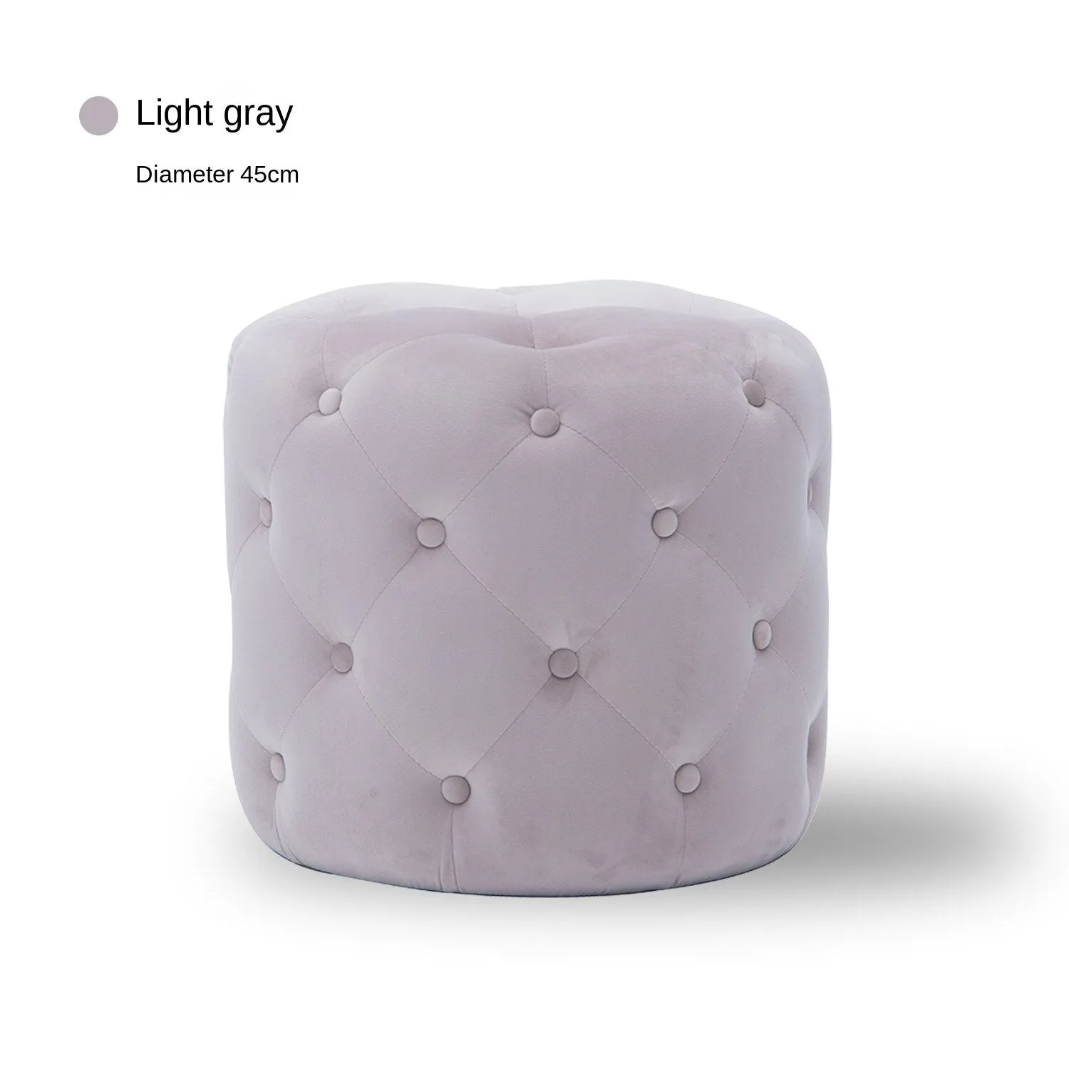 Handmade Velvet Tufted Round Storage Ottoman