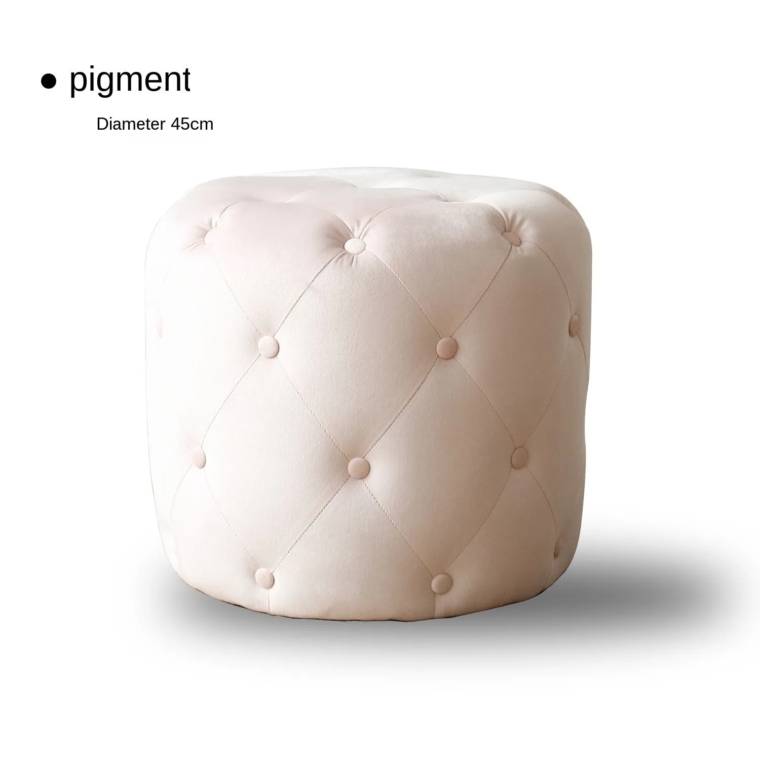 Handmade Velvet Tufted Round Storage Ottoman