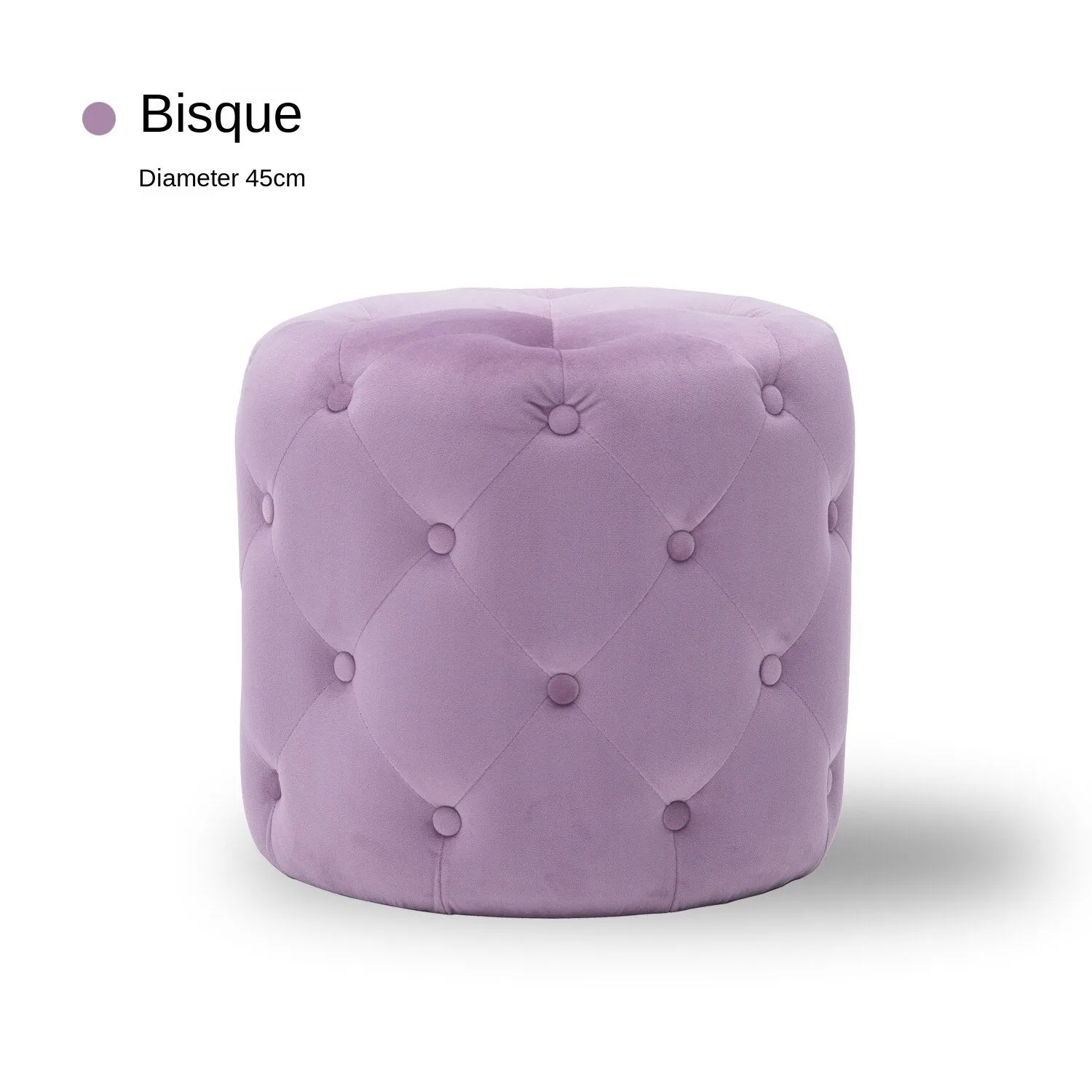 Handmade Velvet Tufted Round Storage Ottoman