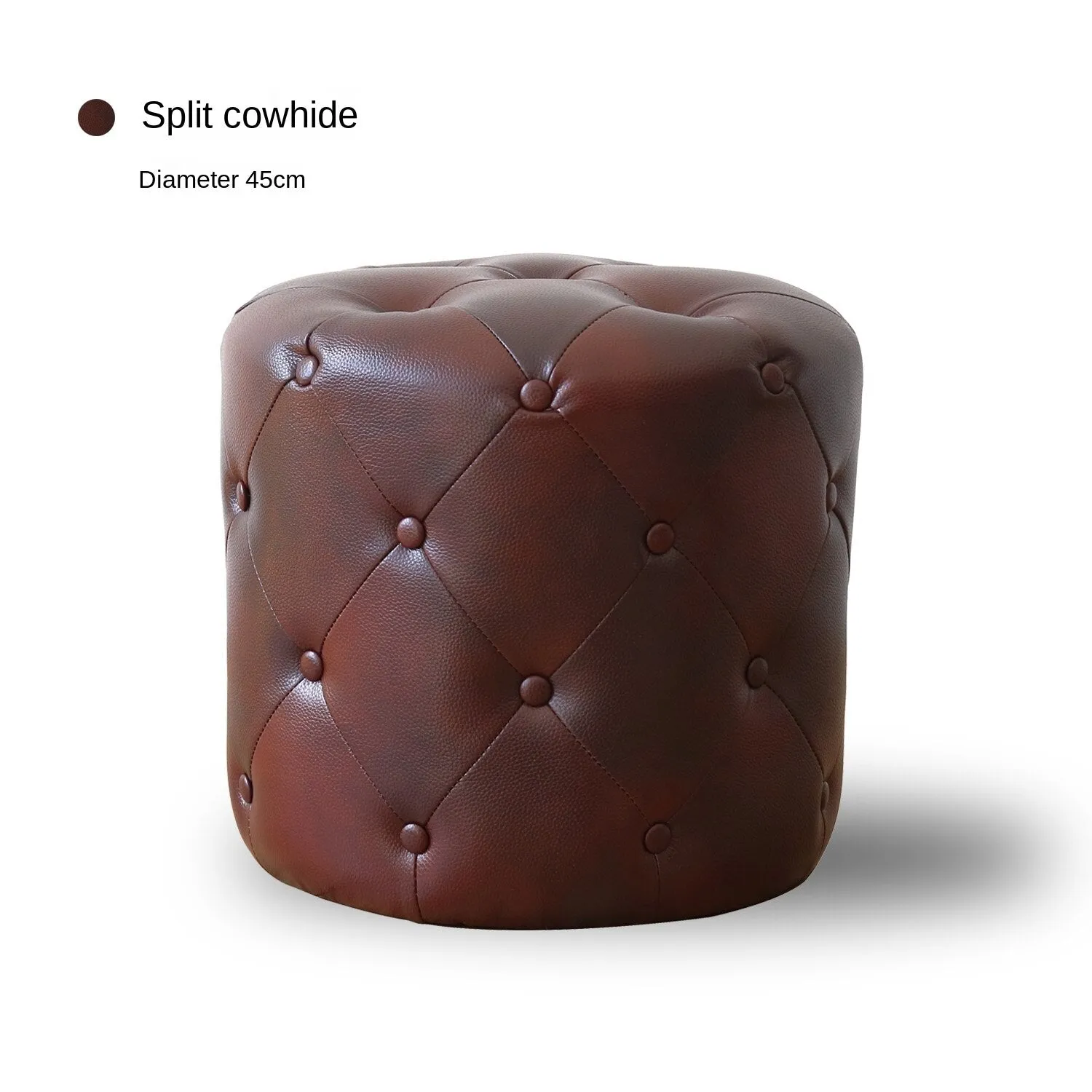 Handmade Velvet Tufted Round Storage Ottoman