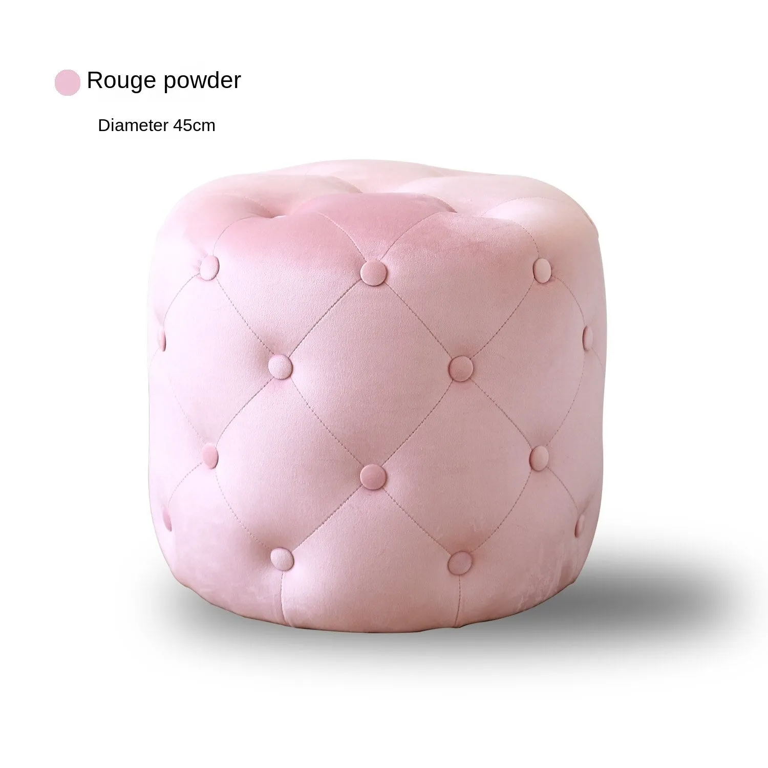 Handmade Velvet Tufted Round Storage Ottoman