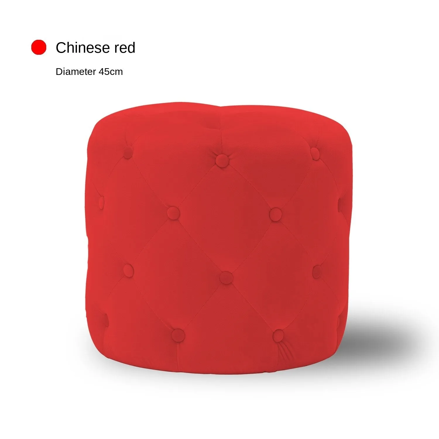 Handmade Velvet Tufted Round Storage Ottoman
