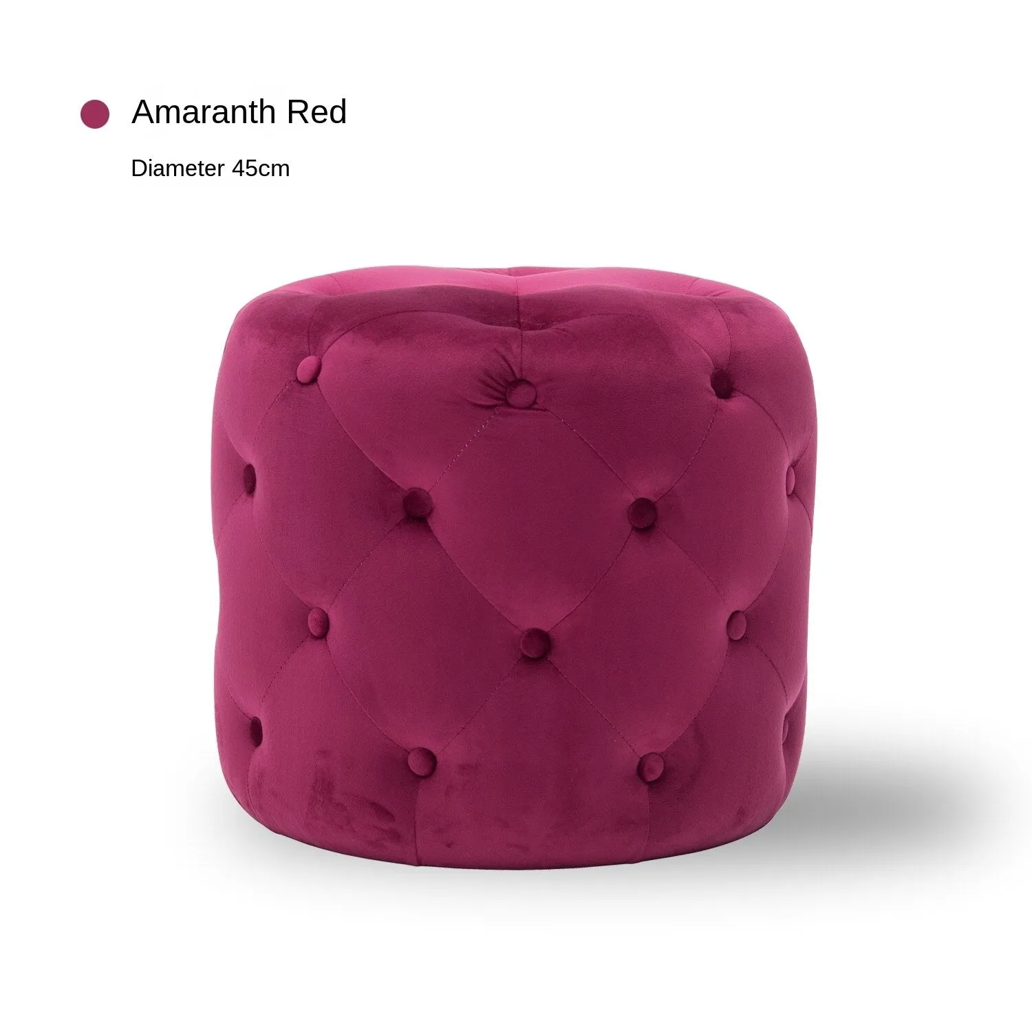 Handmade Velvet Tufted Round Storage Ottoman