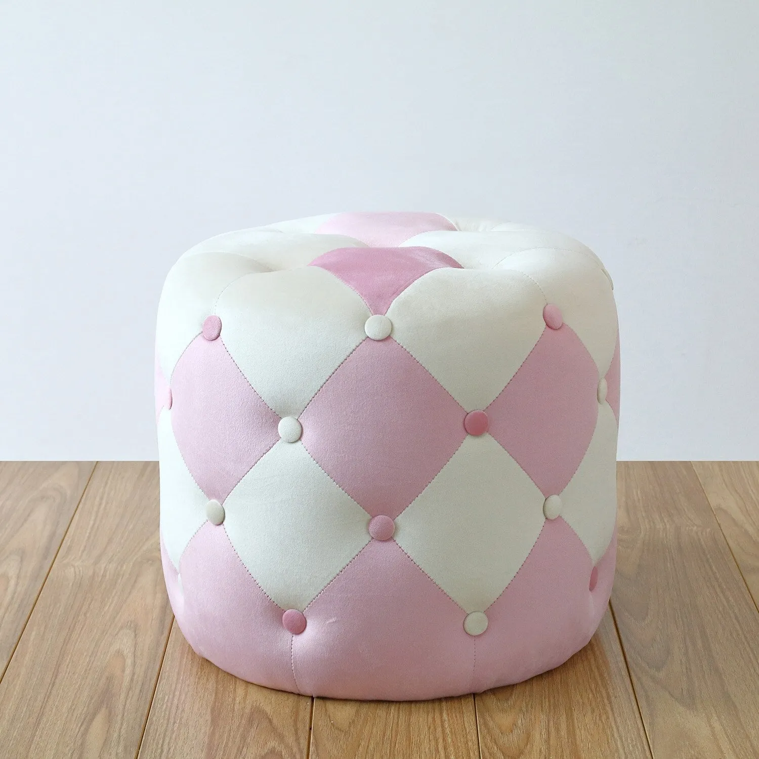 Handmade Velvet Tufted Round Storage Ottoman