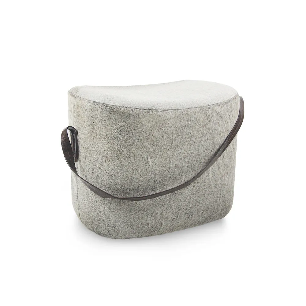 Heather Grey Pouf / Ottoman / Foot Rest