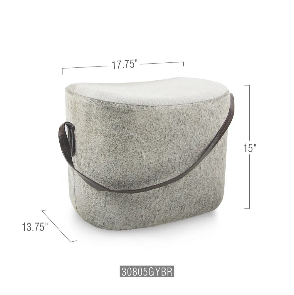Heather Grey Pouf / Ottoman / Foot Rest