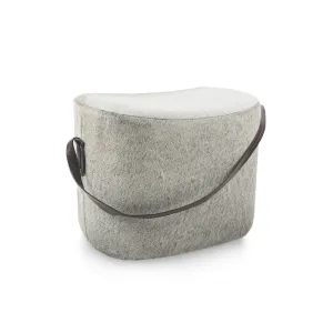 Heather Grey Pouf / Ottoman / Foot Rest