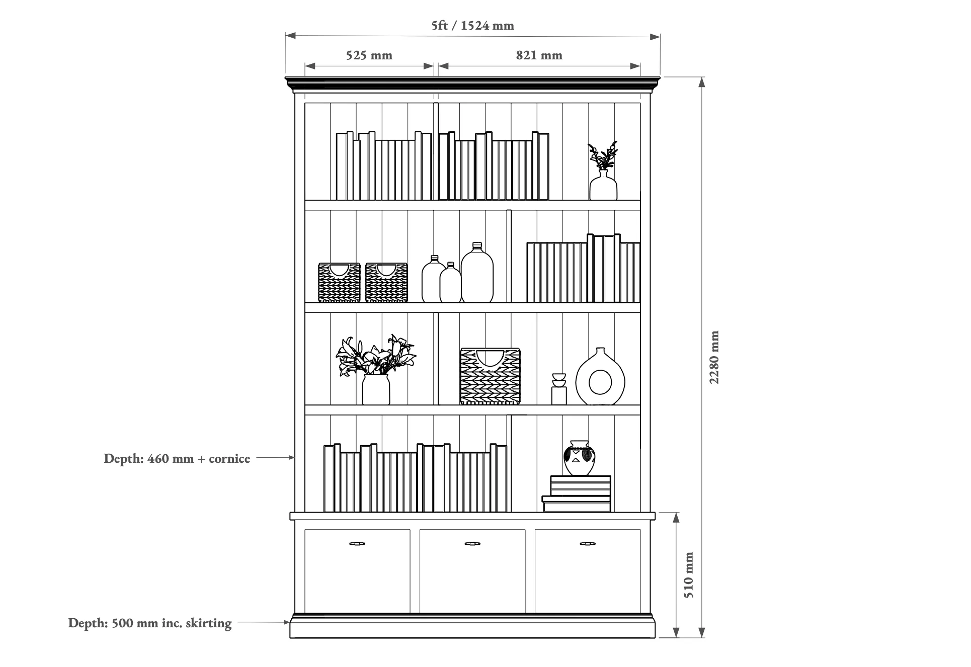 Hillrow Display Dresser