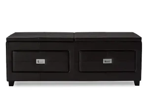 Indy Functional Lift-top Cocktail Ottoman Table with Storage Drawers and Tray