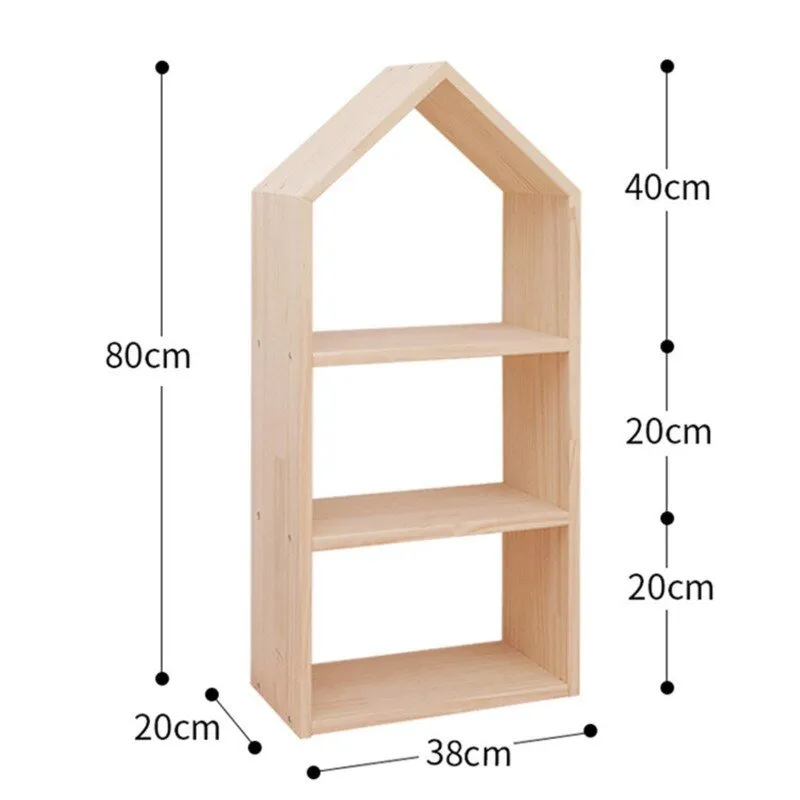 Kids Multi-layer Solid Wood Toy Storage Shelf
