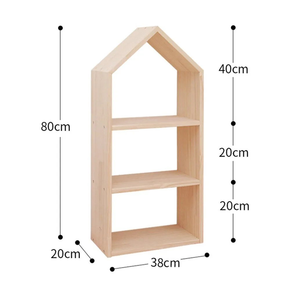 Kids Multi-layer Solid Wood Toy Storage Shelf