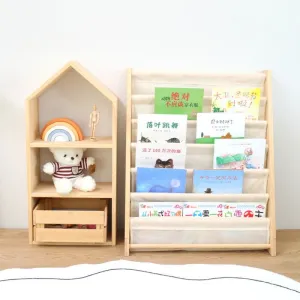 Kids Multi-layer Solid Wood Toy Storage Shelf
