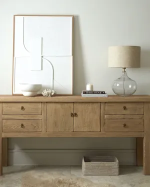 Langley Reclaimed Wooden Console Table Large