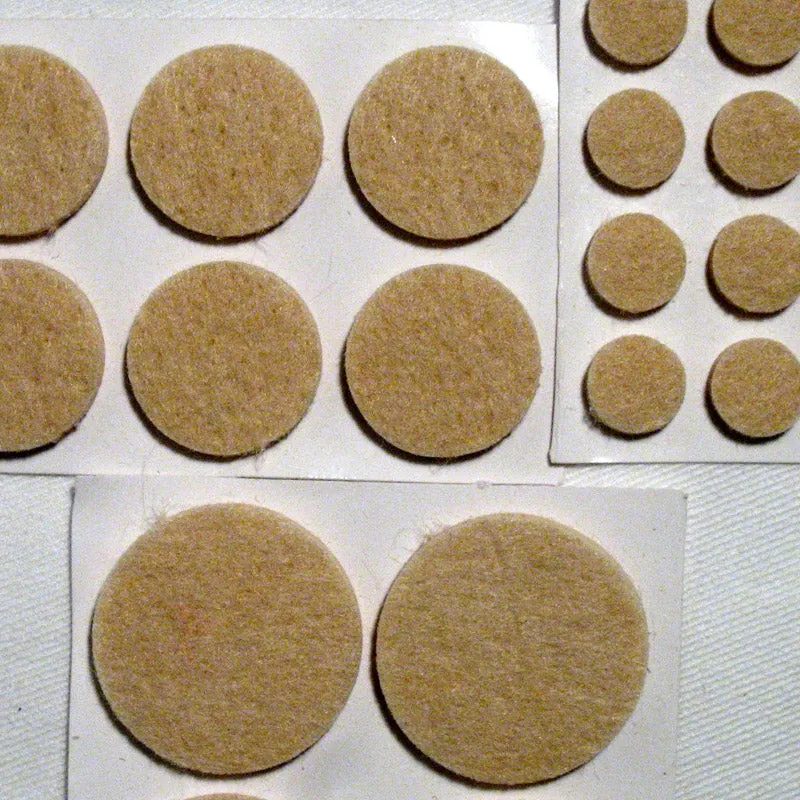 Lot 76 Floor Protectors Furniture Leg Pads Felt Craft Chair Table Adhesive Round