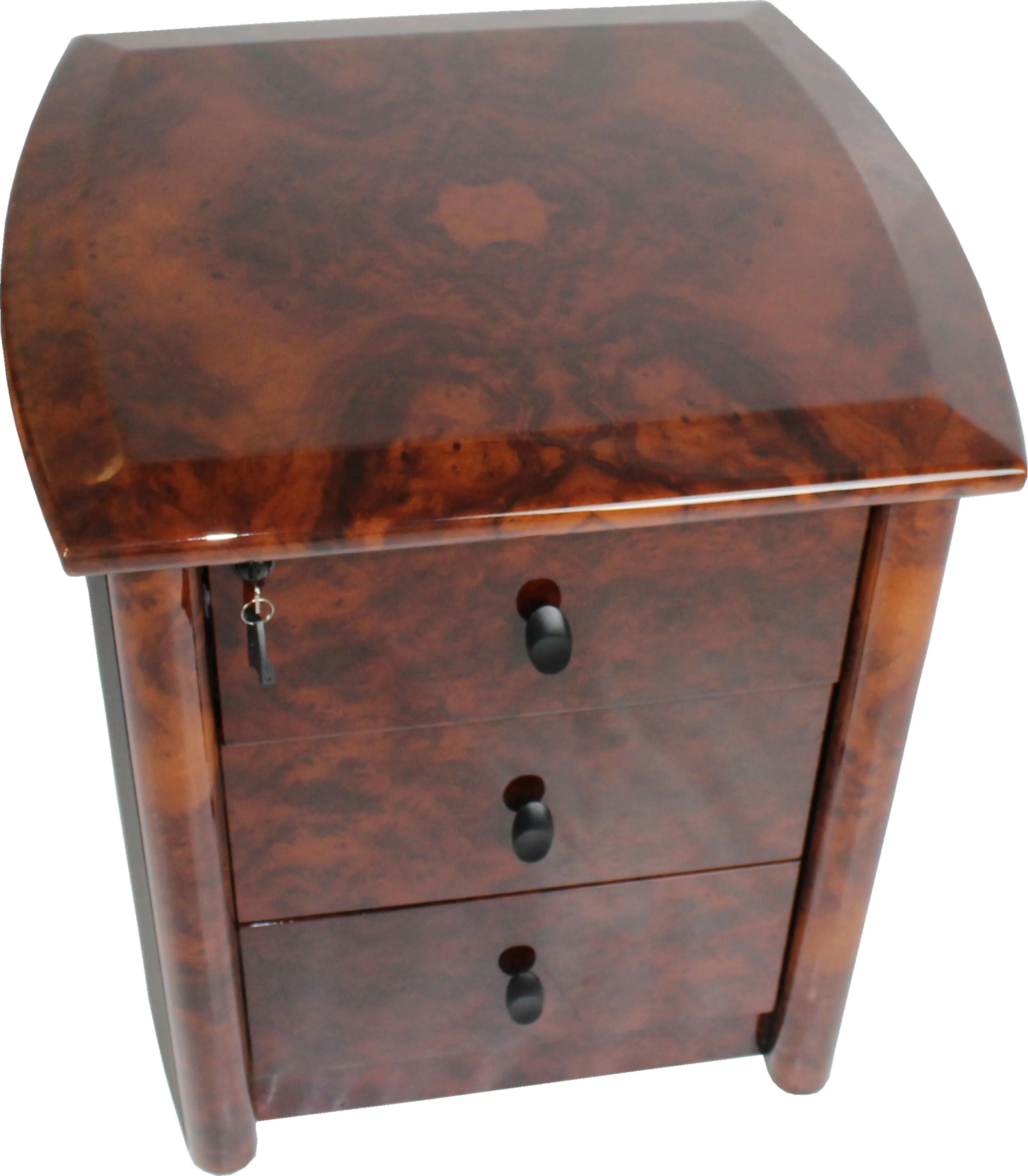 Luxury Executive Desk With Curved Design HAY-16841 Green leather design 2600mm