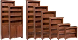 McKenzie Custom 30"W Alder Bookcases