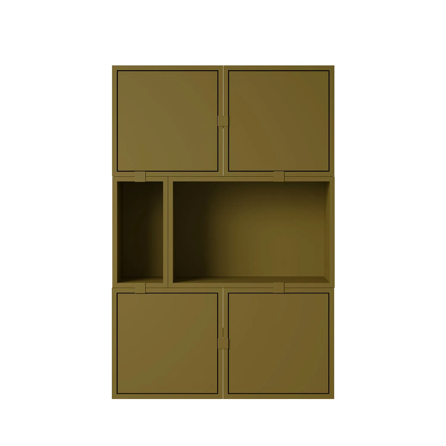 muuto | stacked storage system | module with backboard | large brown green
