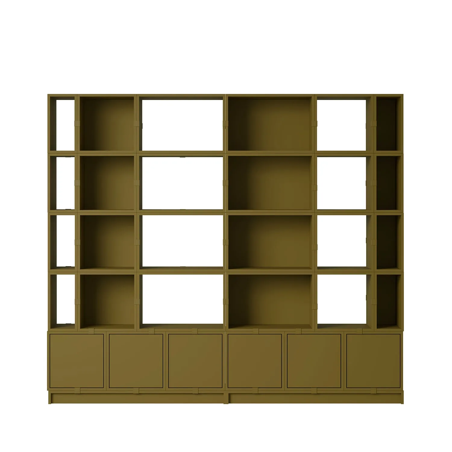 muuto | stacked storage system | module with backboard | large brown green