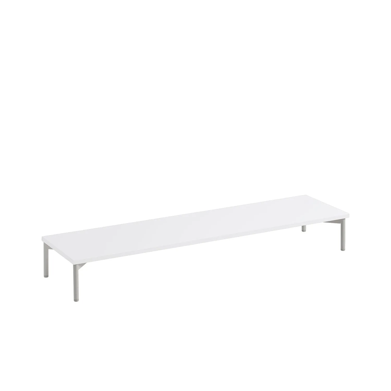 muuto | stacked storage system | podium with tube base 131cm | white   grey