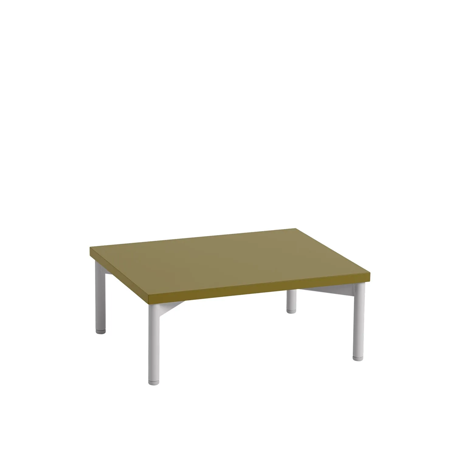 muuto | stacked storage system | podium with tube base 43.5cm | brown green   grey
