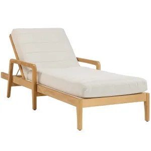 Noelle Outdoor Lounger, Palazzo Cream/Natural