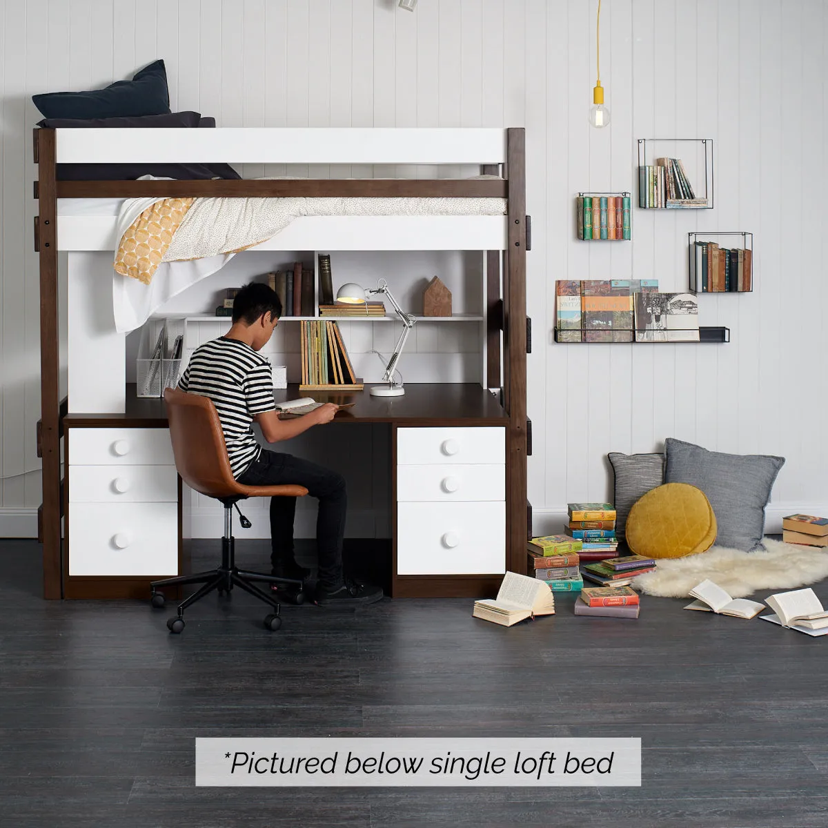 Queen Loft Bed Super Desk Space Saver