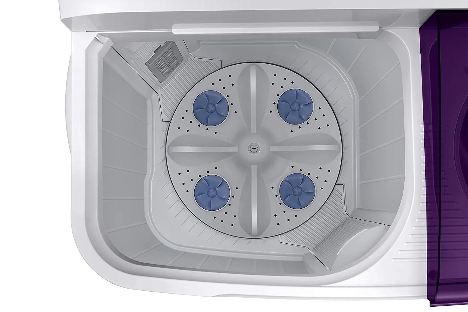 Samsung WT95A4200LL/TL 9.5 Kg 5 Star Semi-Automatic Top Load Washing Machine with Hexa Storm Pulsator & Air Turbo Drying (Light Blue)