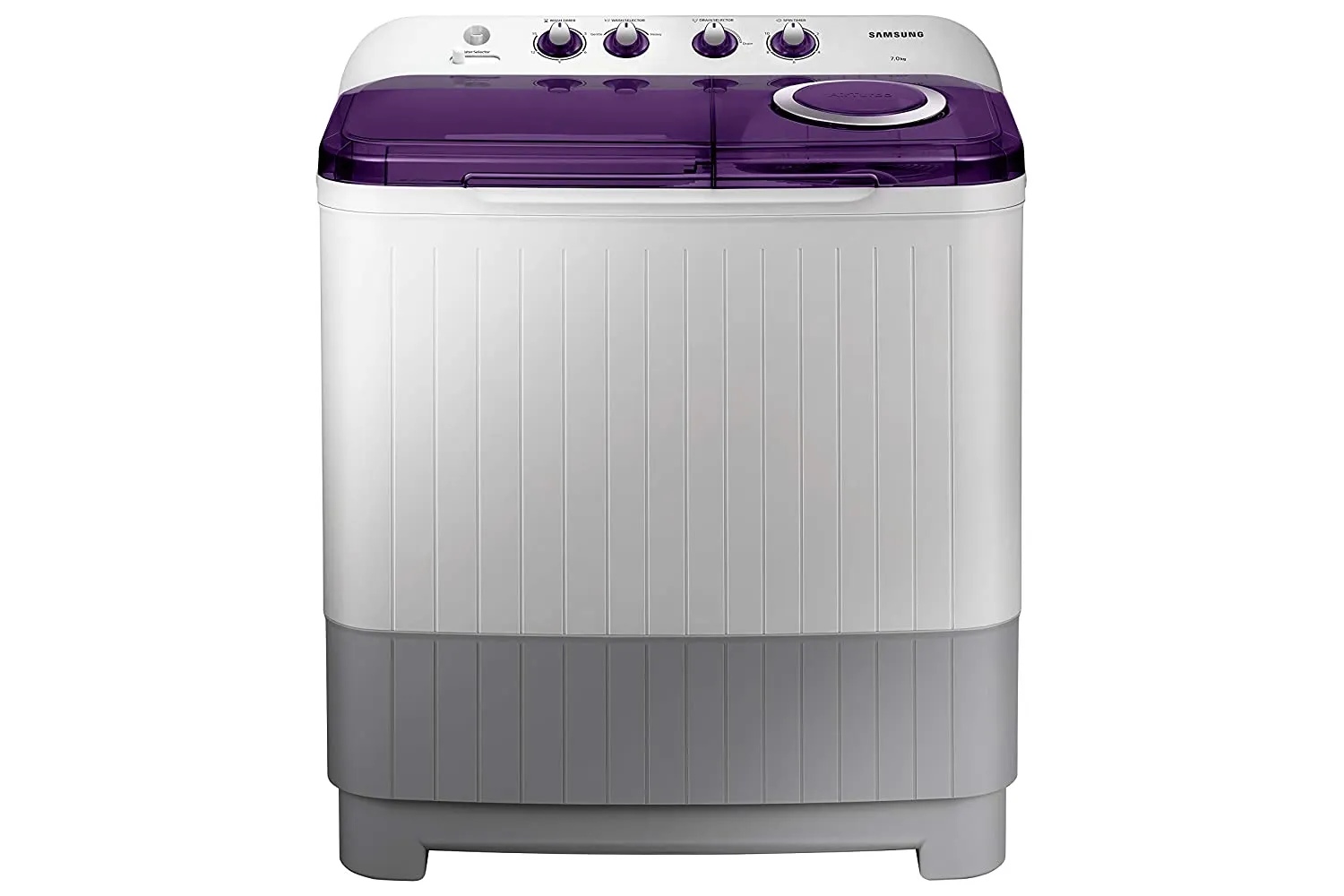 Samsung WT95A4200LL/TL 9.5 Kg 5 Star Semi-Automatic Top Load Washing Machine with Hexa Storm Pulsator & Air Turbo Drying (Light Blue)
