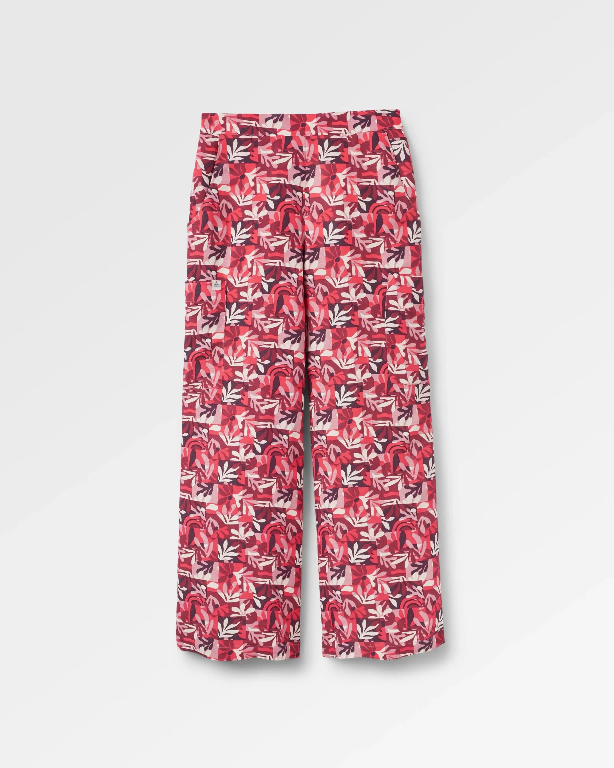 Someday Linen Trouser - Mountain Foliage Cranberry