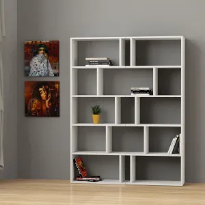 Tapi Modern Bookcase Display Unit Room Separator Set Of 2 Tall 159cm