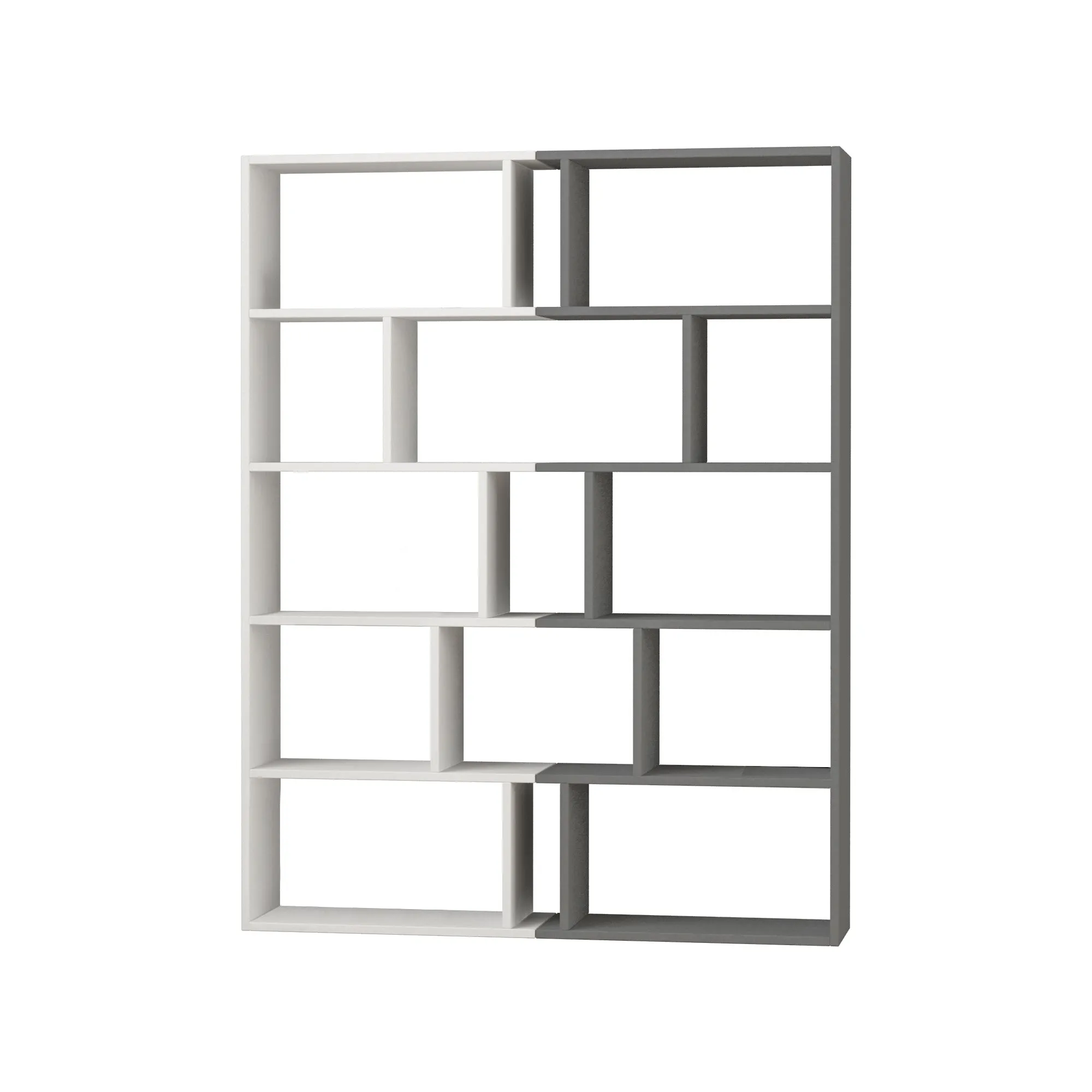 Tapi Modern Bookcase Display Unit Room Separator Set Of 2 Tall 159cm