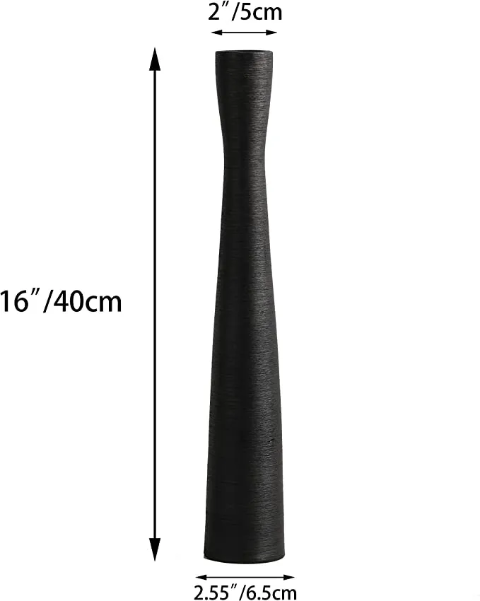 Vase Mette schwarz, in 2 Größen